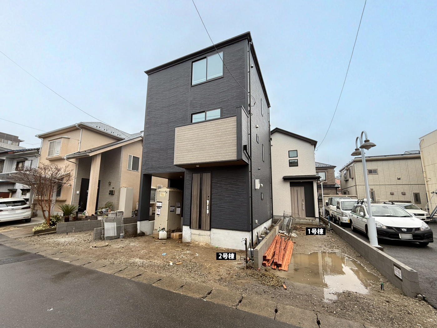 川崎市中原区上平間_前面道路から撮影(2025年12月)