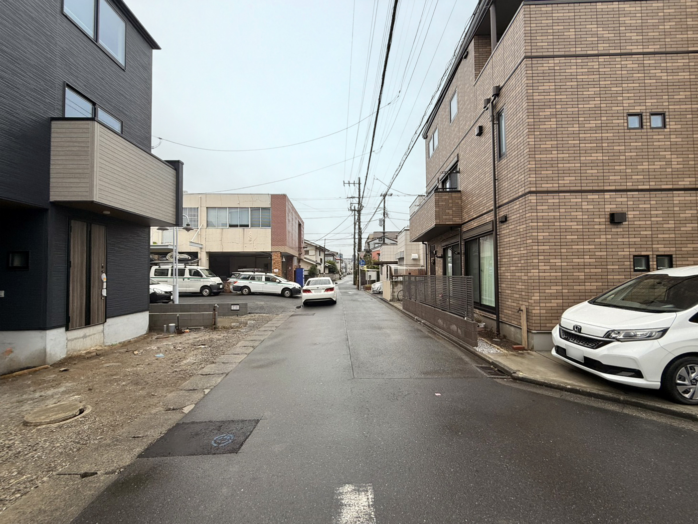 川崎市中原区上平間_前面道路撮影(2025年12月)