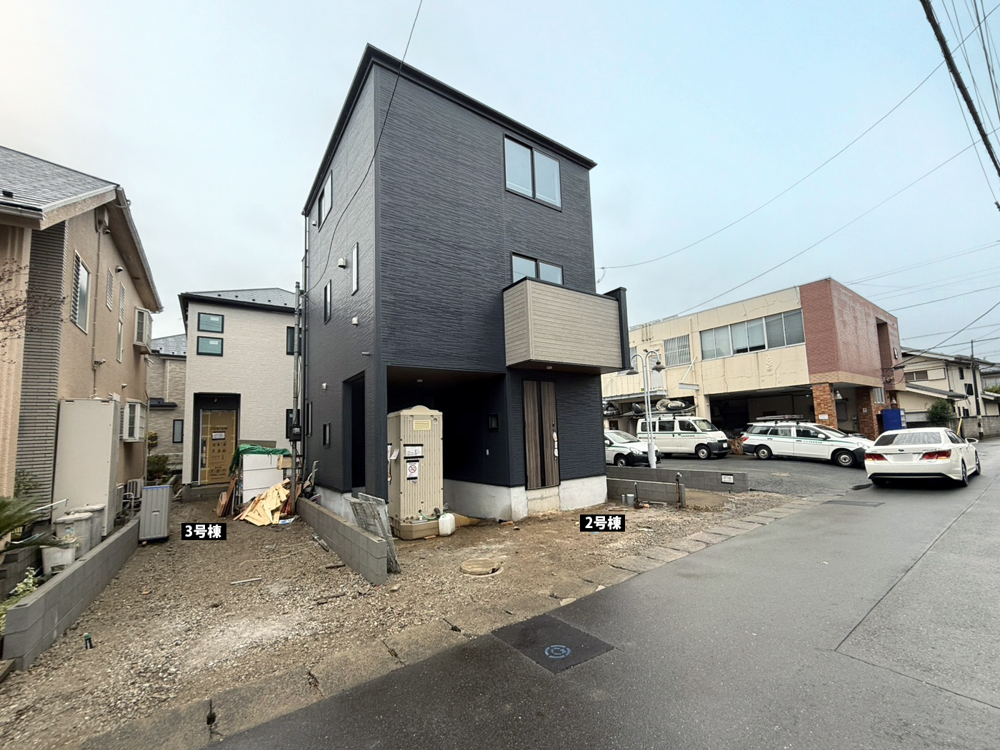 川崎市中原区上平間_前面道路から撮影(2025年12月)