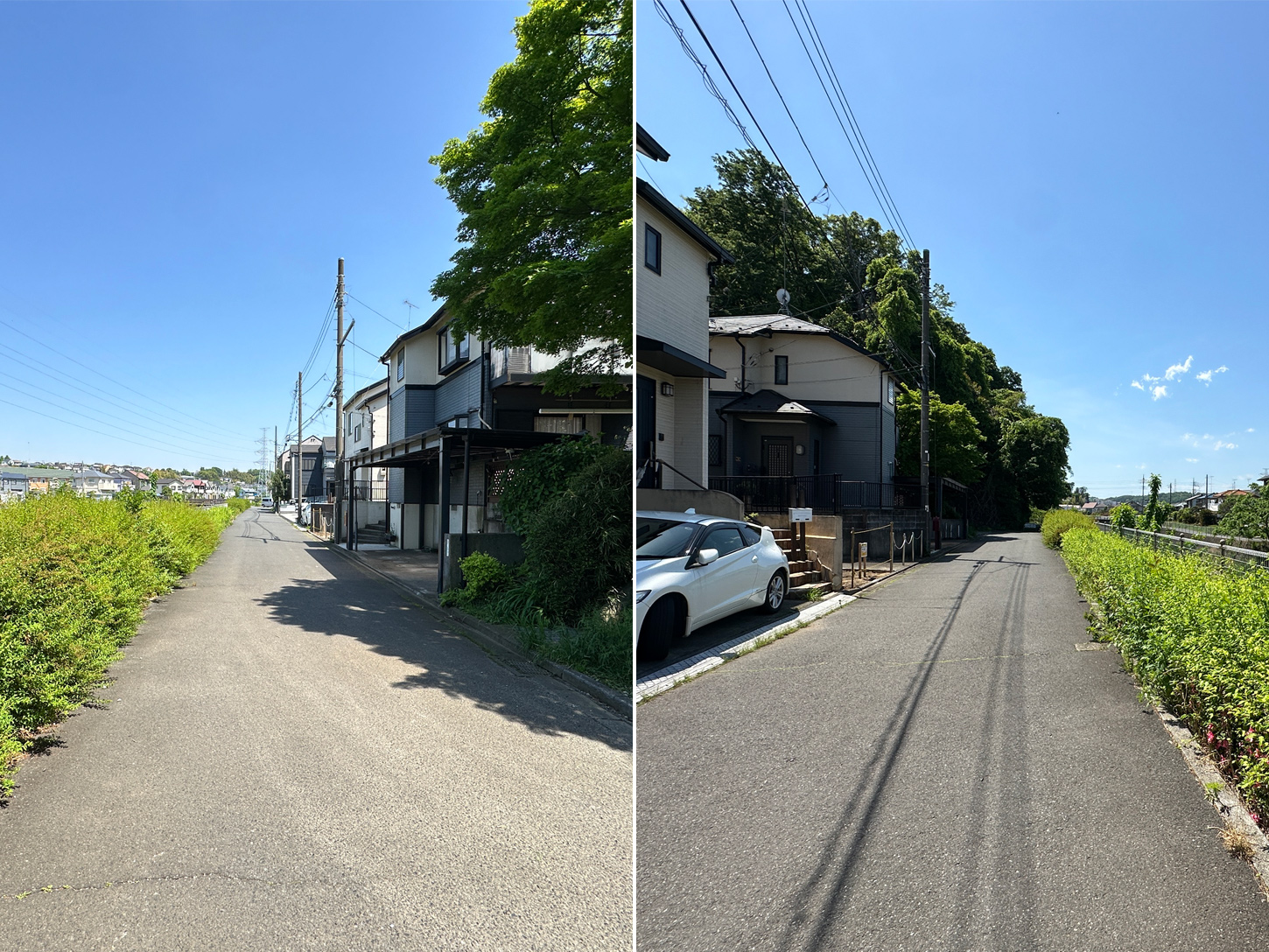 町田市大蔵町_現地前面道路(2026年5月撮影)