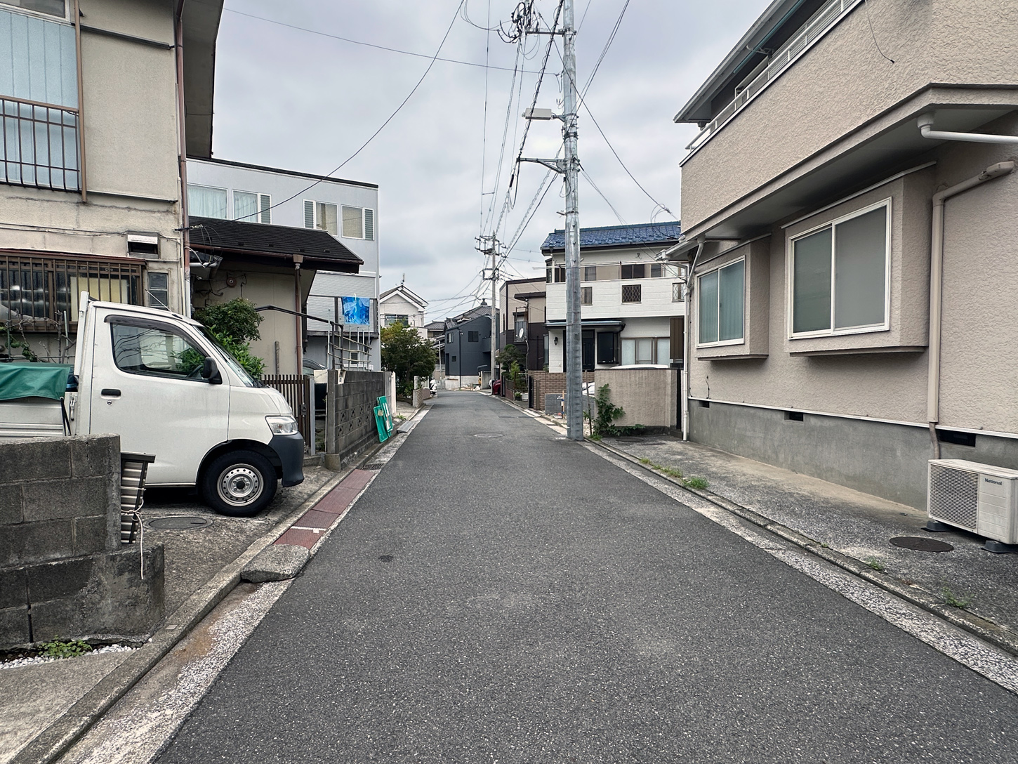 横浜市南区大岡3丁目_現地前面道路(2026年8月撮影)